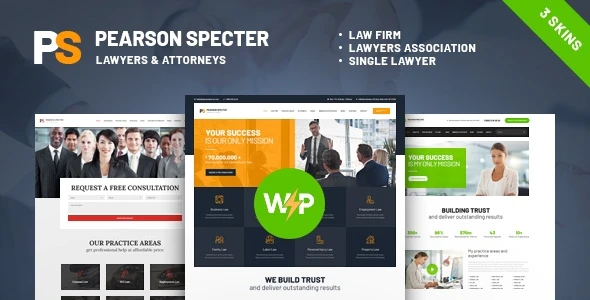 Pearson Specter v1.0.8 WordPress Theme for Lawyer & Attorney Download