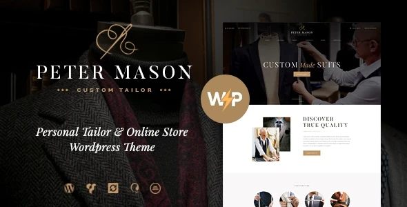 Peter Mason v1.2.6 – Custom Tailoring and Clothing Store WordPress Theme Download