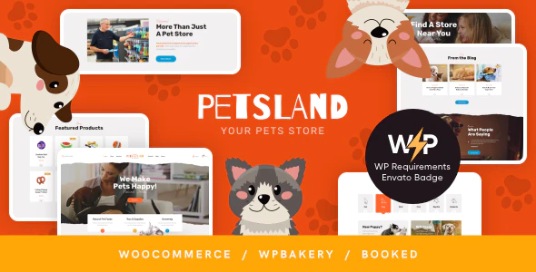 Pets Land v1.2.7 Domestic Animals Shop & Veterinary WordPress Theme Download