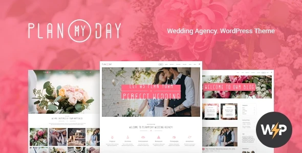 Plan My Day v1.1.12 Wedding Event Planning Agency WordPress Theme Download