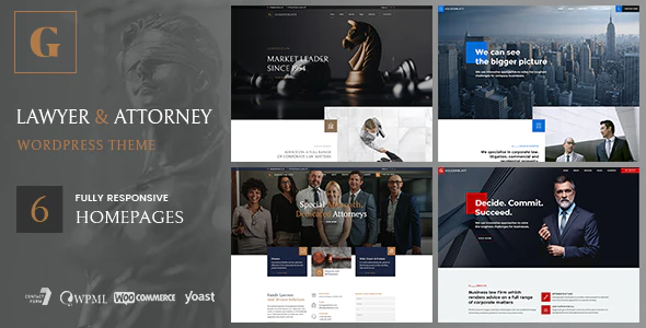 Goldenblatt v1.2.1 – Lawyer Attorney & Law Office WordPress Theme Download