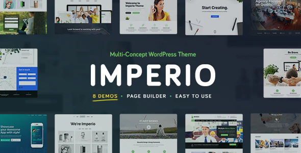 Imperio v2.2 Business E-Commerce Portfolio & Photography WordPress Theme Download