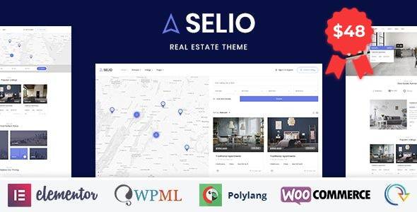 Selio v1.7 – Real Estate Directory WordPress Theme Download