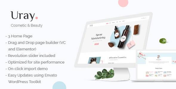 Uray v1.1.1 Cosmetic & Beauty Shop WordPress WooCommerce Theme Download