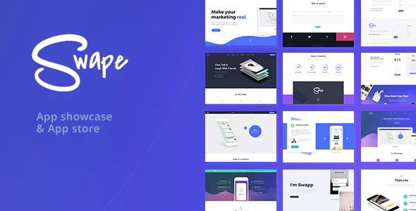 Swape v2.1.1 – App Showcase & App Store WordPress Theme Download