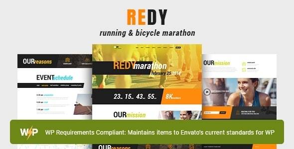 Redy Marathon & Running Sports WordPress Theme v1.3.0 Download