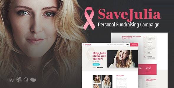 Save Julia v1.0.6 – Donation & Fundraising Charity WordPress Theme Download