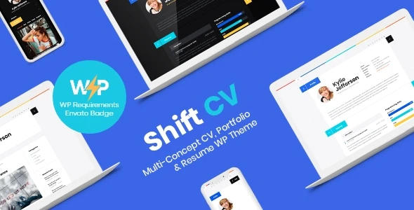 ShiftCV v3.0.8 Blog Resume Portfolio WordPress Theme Download