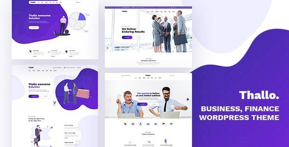 Thallo v1.1.2 – Consulting & Finance WordPress Theme Download