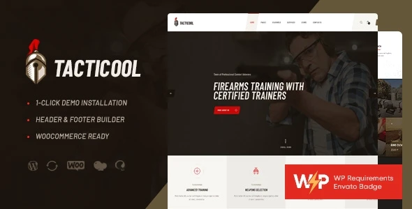 Tacticool v1.0.6 Shooting Range & Gun Store WordPress Theme Download