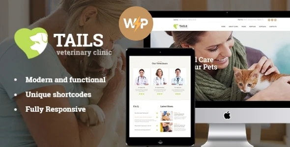 Tails v1.4.7 Veterinary Clinic Pet Care & Animal WordPress Theme Download