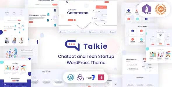 Talkie v1.1.5 Chatbot and Tech Startup WordPress Theme Download