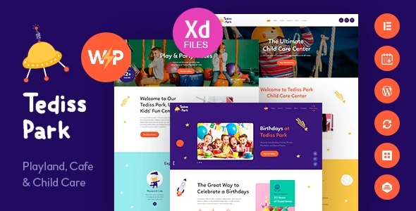 Tediss v1.0.9 Play Area & Child Care Center WordPress Theme Download