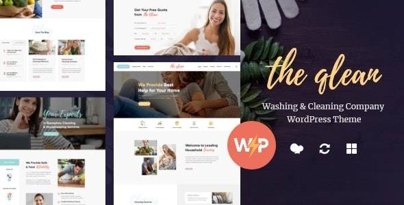 The Qlean v.v1.2.6 – Housekeeping Washing & Cleaning Company WordPress Theme Download