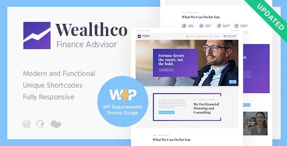 WealthCo v1.3.0 – Fresh Business & Financial Consulting WordPress Theme Download