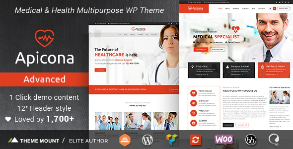 Apicona – v22.6.0 Health & Medical WordPress Theme Download