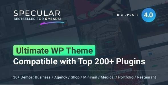 Specular v4.2.8 – Multi-Purpose Business WordPress Theme Download