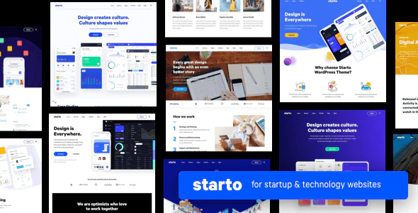 Starto v2.1.5 Software Startup WordPress Theme Download