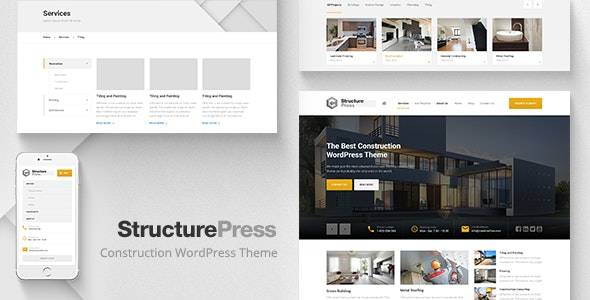 StructurePress – v.1.11.2 Construction and Architecture WordPress Theme Download