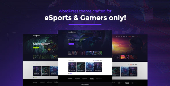 PixieFreak v1.1.4 eSports WordPress gaming theme for teams & tournaments Download