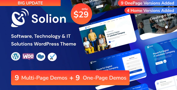 Solion v1.1.6 Technology & IT Solutions WordPress Theme Download (Updated)