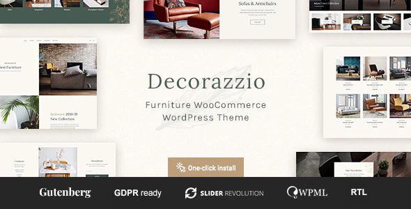 Decorazzio v1.1.0 Interior Design and Furniture Store WordPress Theme Download