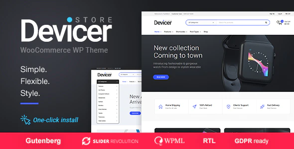 Devicer v1.1.7 – Electronics Mobile & Tech Store WordPress Theme Download