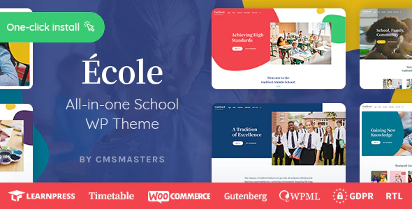 Ecole v1.0.9 Education & School WordPress Theme Download