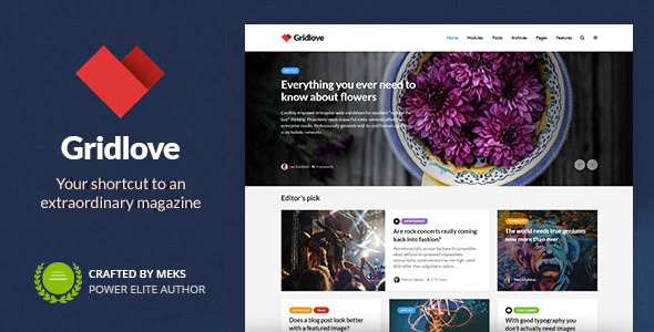 Gridlove v2.1.2 – Creative Grid Style News & Magazine WordPress Theme Download