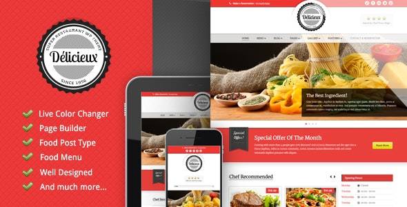 Delicieux – v1.3.2 Restaurant WordPress Theme Download