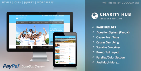 Charity Hub v1.4.6 – Nonprofit Fundraising WordPress Theme Download