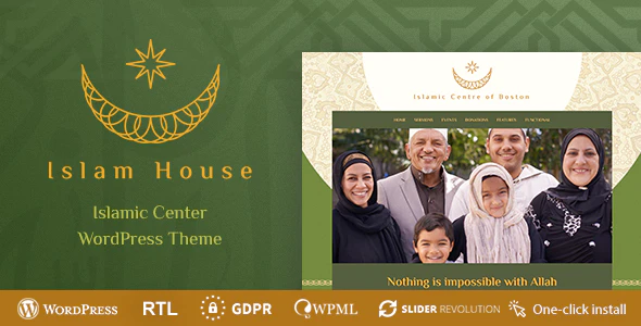 Islam House v1.1.1 – Mosque and Religion WordPress Theme Download