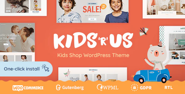 Kids R Us v1.1.2 Toy Store and Kids Clothes Shop WordPress Theme Download