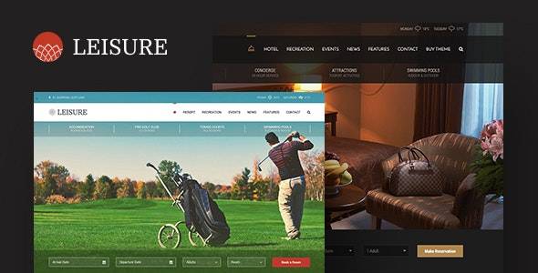 Hotel Leisure v.2.1.24 – Hotel WordPress Theme  Download