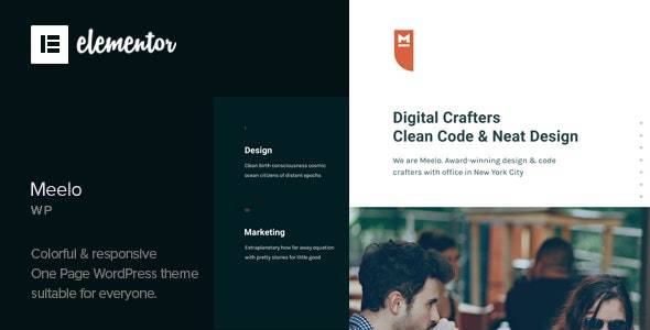 Meelo v1.4.0 – Corporate One Page WordPress Theme Download