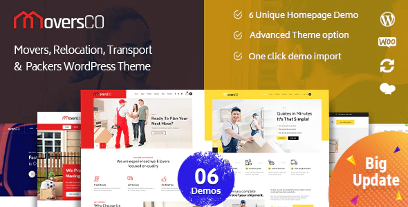 MoversCO v2.7 – Movers & Packers WordPress Theme Download