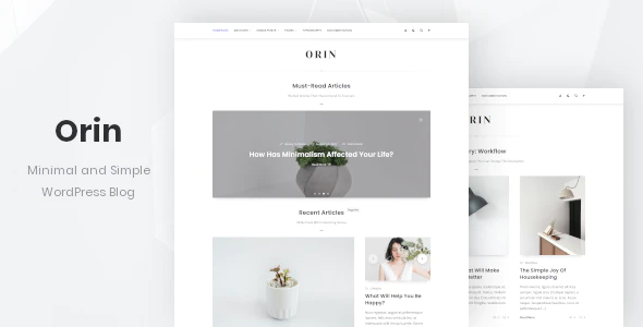 Orin – Minimal Blog Theme for WordPress v1.1.2  Download