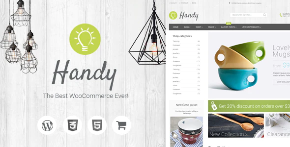 Handy v5.2.1 Handmade Shop WordPress WooCommerce Theme Download