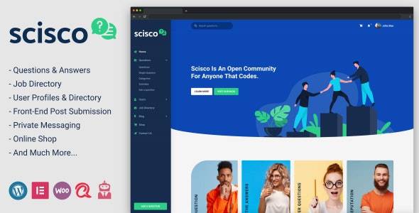 Scisco v1.5.1– Questions and Answers WordPress Theme Download