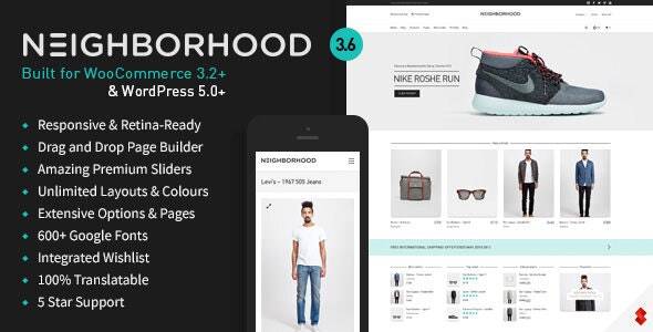 Neighborhood v3.7.0 – Responsive MultiPurpose Shop WordPress Theme Download