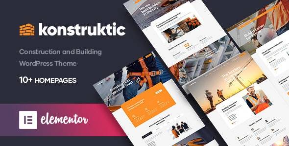 Konstruktic Construction WordPress Theme 1.1.1 Download