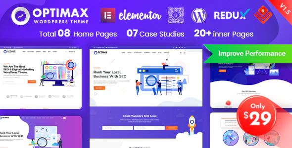 Optimax v2.0.2 SEO & Marketing WordPress Theme Download