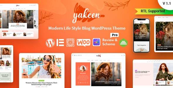 Yakeen v1.2 – Lifestyle Blog WordPress Theme Download