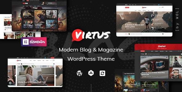 Virtus v1.2.4 – Modern Blog & Magazine WordPress Theme Download