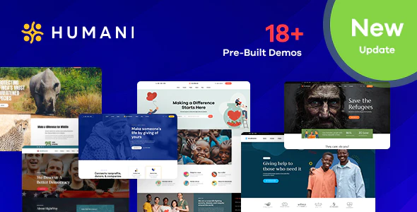 Humani Nonprofit & Charity WordPress Theme v1.2.1 Download