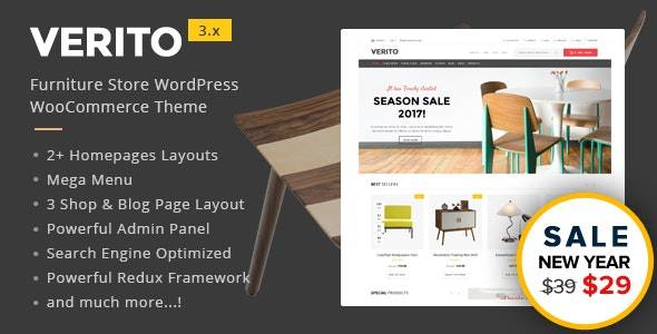 Verito v5.4 – Furniture Store WooCommerce WordPress Theme Download