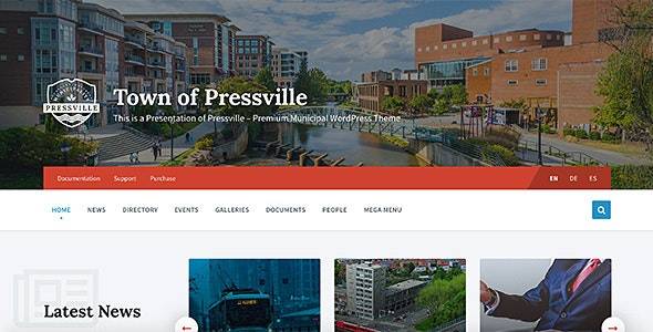 Pressville v2.6.7 – Municipalities WordPress Theme Download