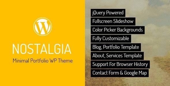 Nostalgia v7.7 – Responsive Portfolio WordPress Theme Download