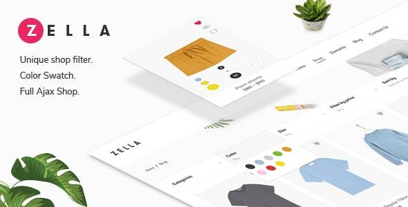 Zella v2.4.0 Woocommerce AJAX WordPress Theme – RTL support Download