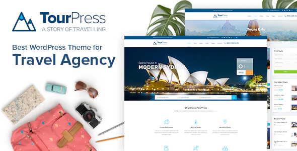 TourPress v1.2.2 – Travel Booking WordPress Theme Download